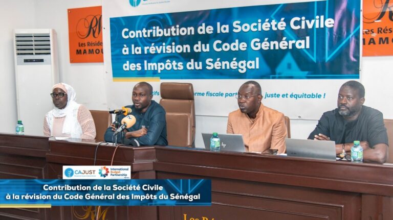 Contribution de la société civile à la révision du Code Général des Impôts du Sénégal