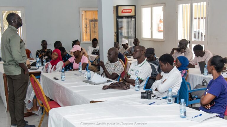 Clôture de l’atelier de renforcement des capacités des journalistes sur le changement climatique et la transition énergétique.
